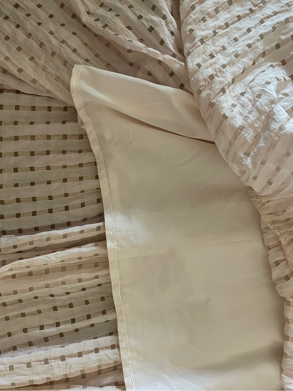 Pale Pink Swiss Dot Maxi Dress Tie Sleeve Detail Empire Waist V-neck Size Small - Picture 11 of 14